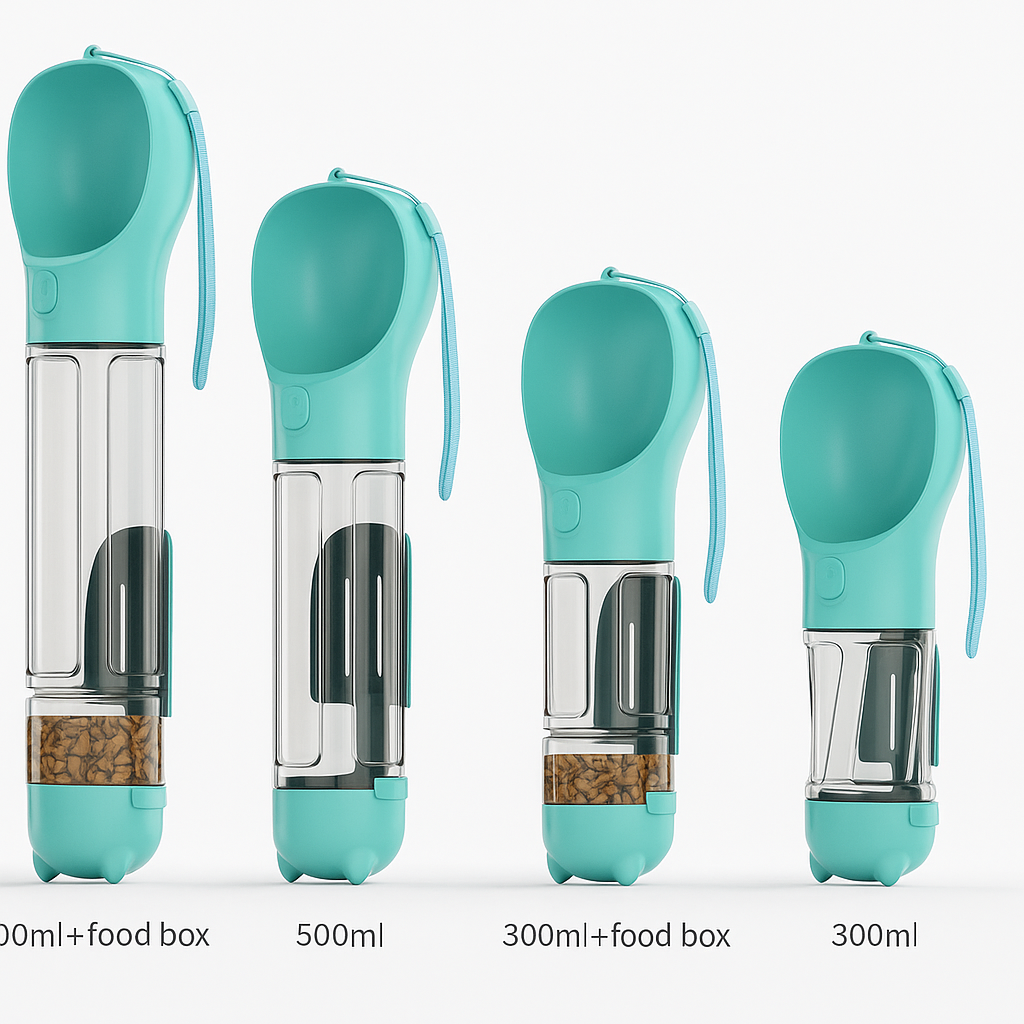 3-in-1 Dog Water Bottle and Feeder