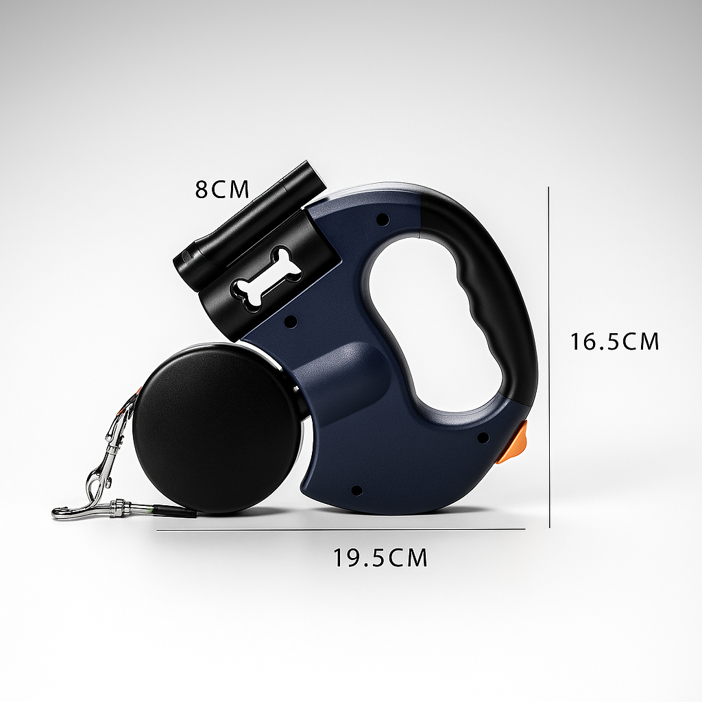 Retractable Swivel Leash for Two Dogs – Walk in Safety and Style