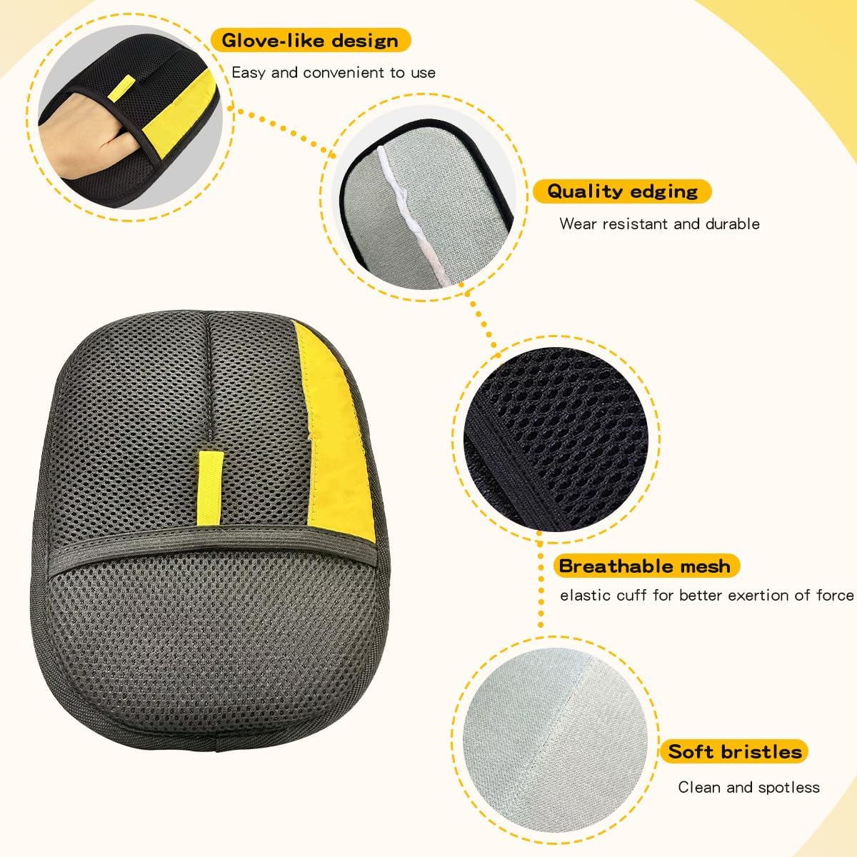 Guante Removedor de Pelos para Mascotas  – Limpia Fácil y Sin Esfuerzo