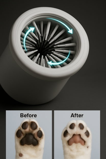Limpiador Automático de Patas para Mascotas – ¡Adiós a la suciedad dentro de casa!